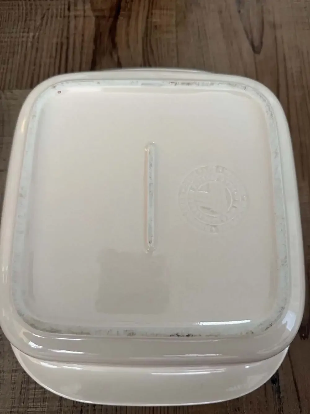 Longaberger white glazed